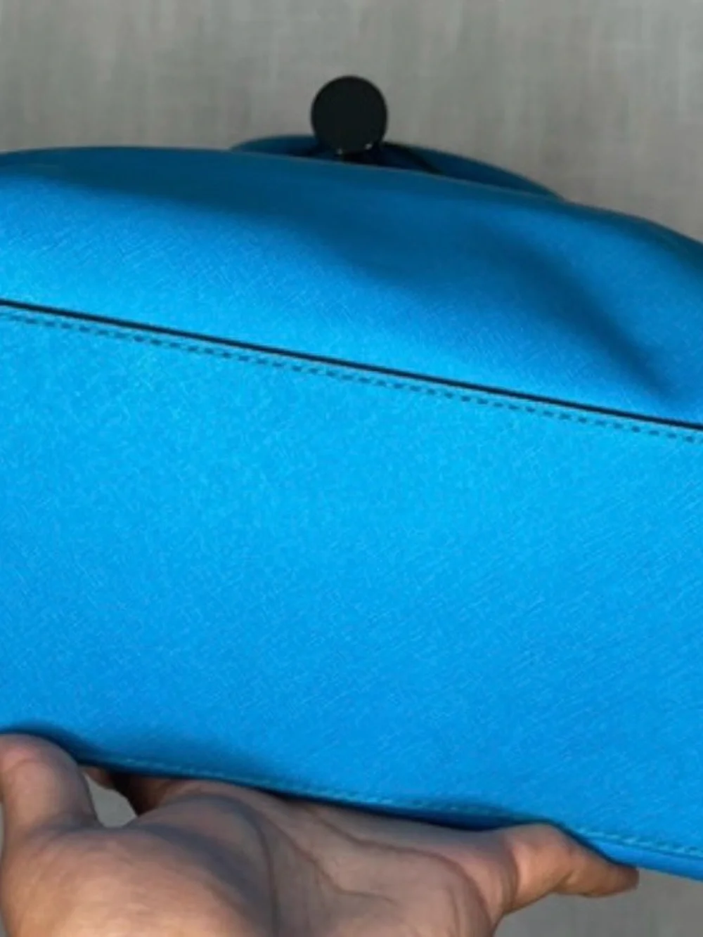 Michael Kors Blue Saffiano Leather Handbag